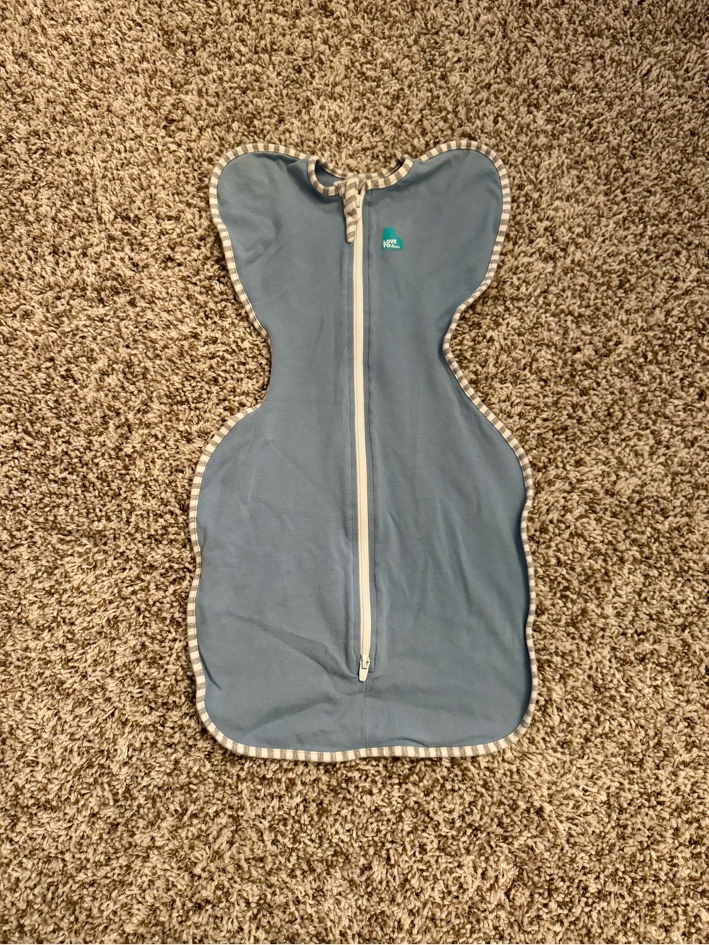 Love to dream Blue Winged Swaddle Sleep Sack with Contrast Trim